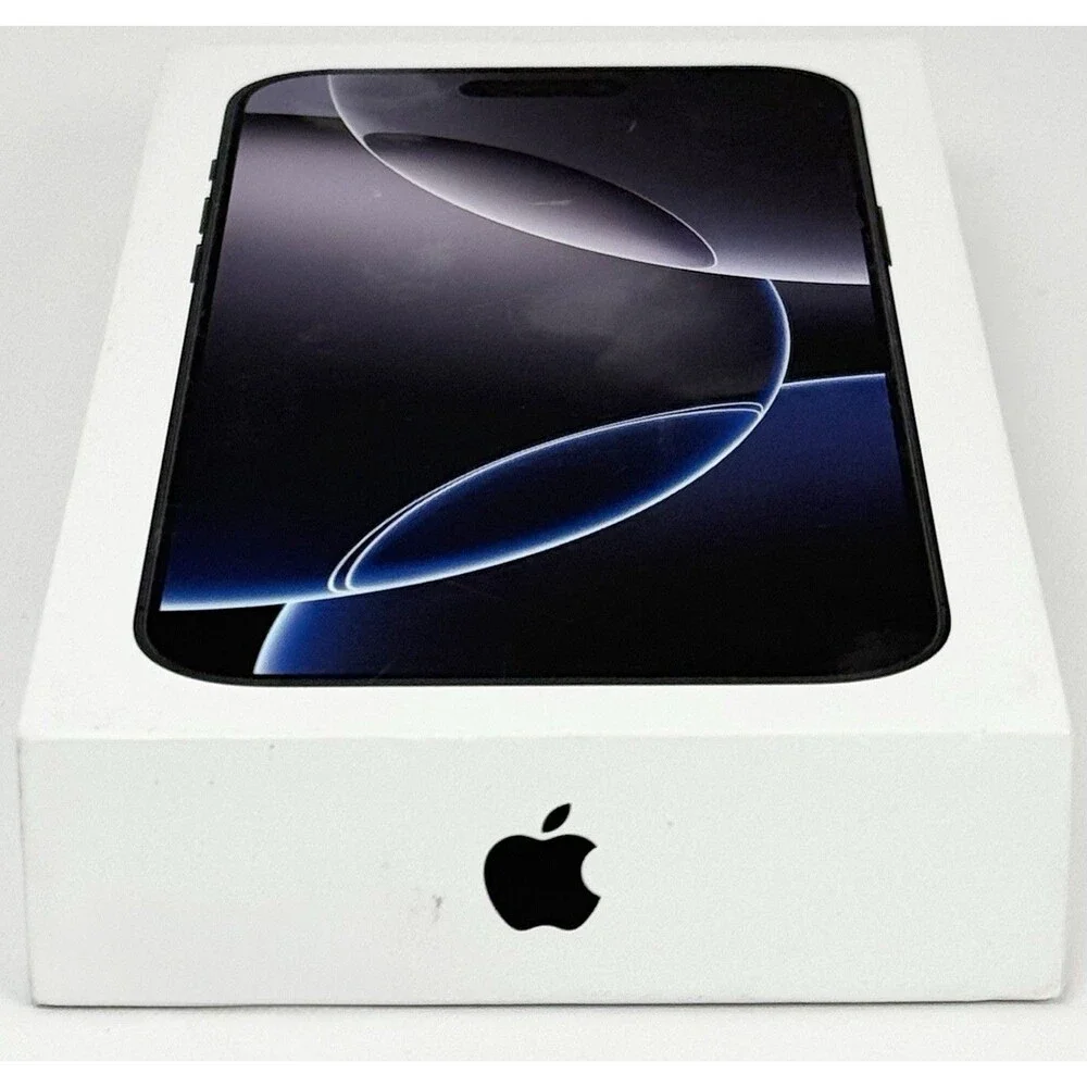Apple iPhone 16 Pro Max Empty Box Black Titanium 256GB Original Packaging